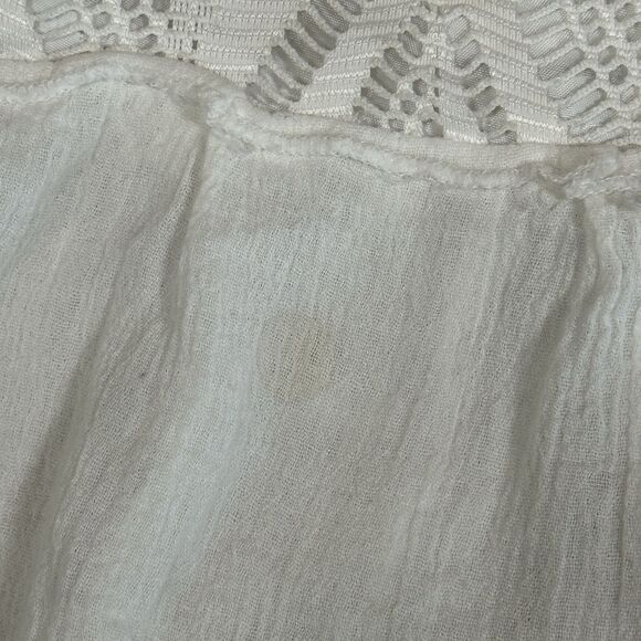 Embroidered Mexican Dress Girls White Flower Patterns 24” Length - Picture 15 of 16